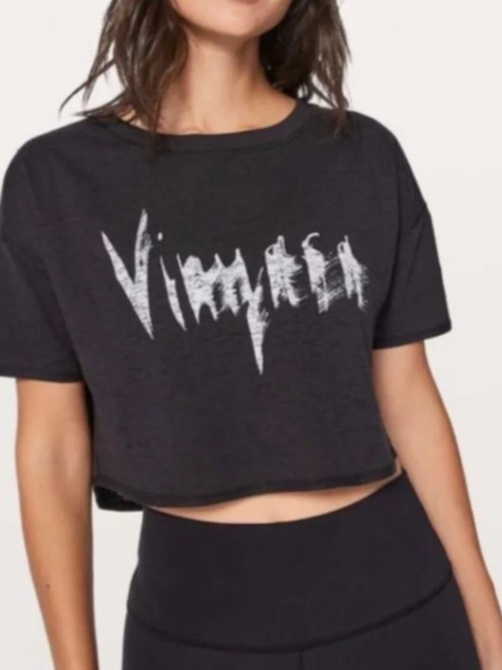 Lululemon Athletica Vinyasa Lightest Crop Tee